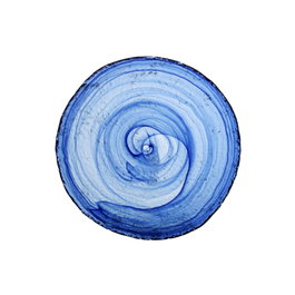 Avet Plato Irregular Azul Índigo 21,5 cm con Efecto Alabastro